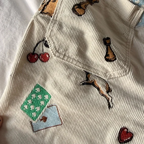 Maeve Cream Corduroy Pants - Picture 7 of 9